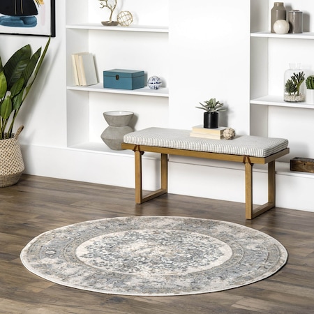 Nuloom Jodee Vintage Medallion Area Rug 5ft CFDR04B-R505